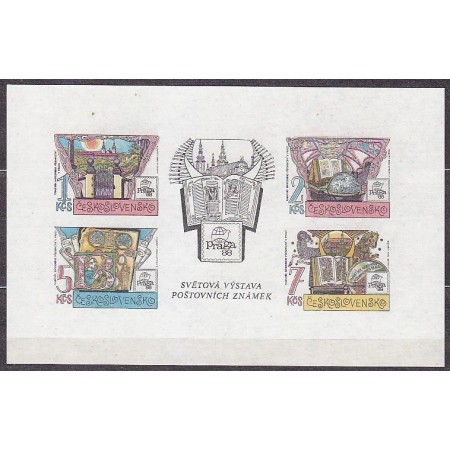 Cehoslovacia 1988 - Biblioteca Naționala, colita neuzata