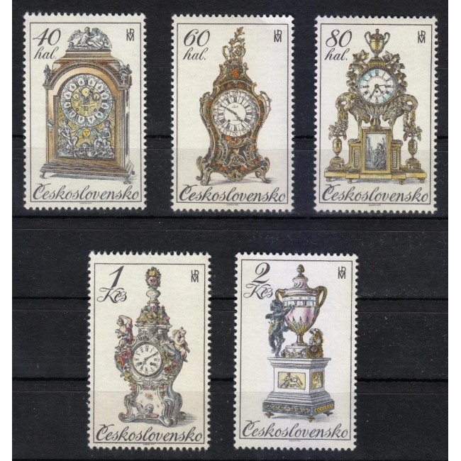 Cehoslovacia 1979 - Ceasuri de epoca, serie neuzata