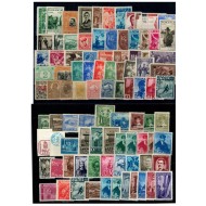 Romania - Lot timbre vechi, nestampilate, cu sarniere