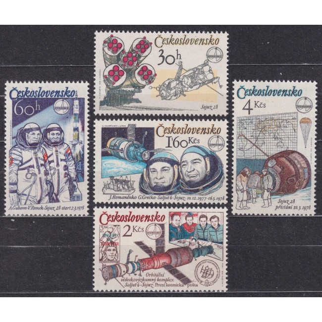 Cehoslovacia 1979 - Cosmonautica, serie neuzata