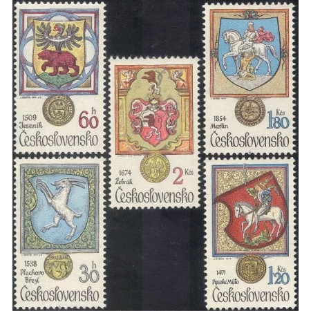 Cehoslovacia 1979 - Steme cu animale, serie neuzata