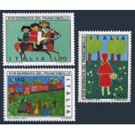 Italia 1975 - Desene de copii, arta, serie neuzata