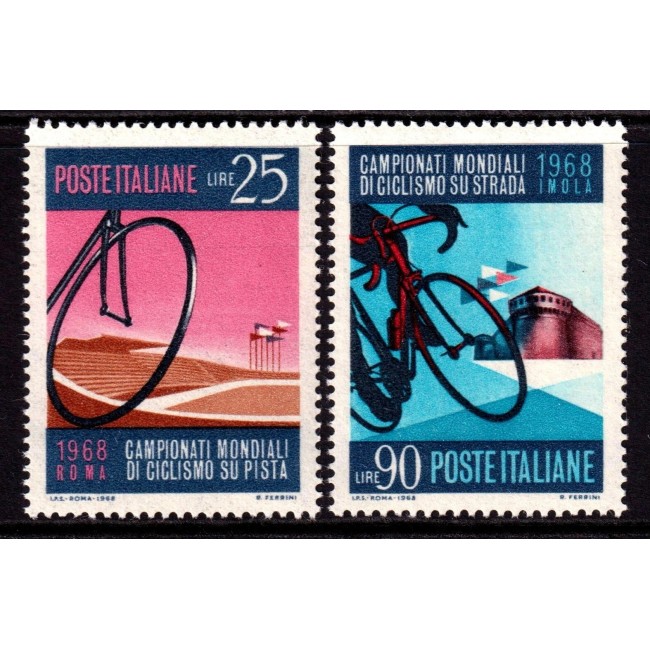 Italia 1968 - Ciclism, sport, serie neuzata