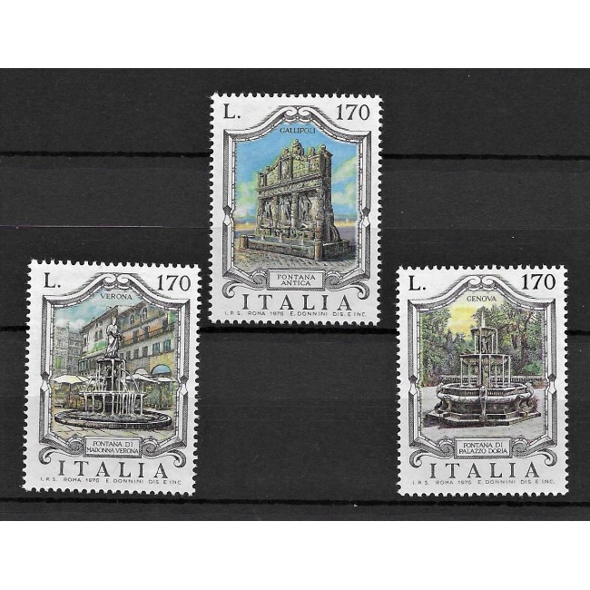 Italia 1976 - Fântâni, serie neuzata