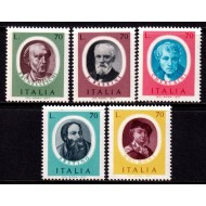 Italia 1977 - Portrete, artiști, personalități, arta, serie neuzata