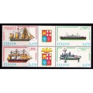 Italia 1977 - Vapoare, transport, serie neuzata