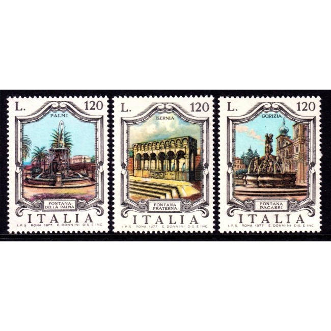 Italia 1977 - Fântâni, serie neuzata