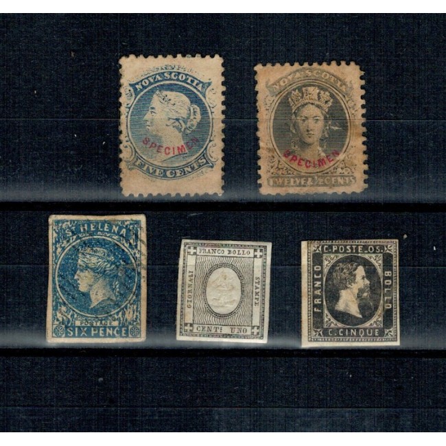 Mic lot timbre vechi străine, bine cotate, cal. II