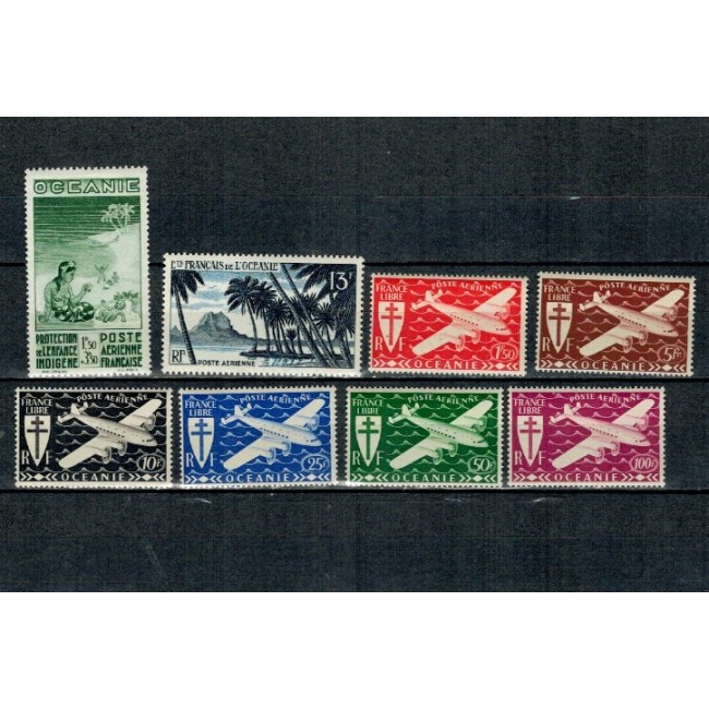 Oceania Franceza - Mic lot timbre neuzate