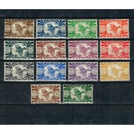 New Caledonia 1942 - Franta Libera, pasarea kagu, serie neuzata