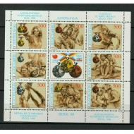 Iugoslavia 1988 - Jocurile Olimpice, medaliați, sport, bloc neuzat