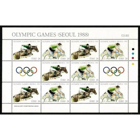 Irlanda 1988 - Jocurile Olimpice, sport, călărie, minicoala neuzata