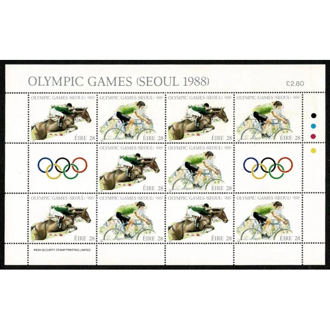 Irlanda 1988 - Jocurile Olimpice, sport, călărie, minicoala neuzata