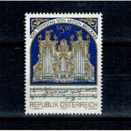 Austria 1996 - Anton Bruckner, compozitor, muzica, neuzat
