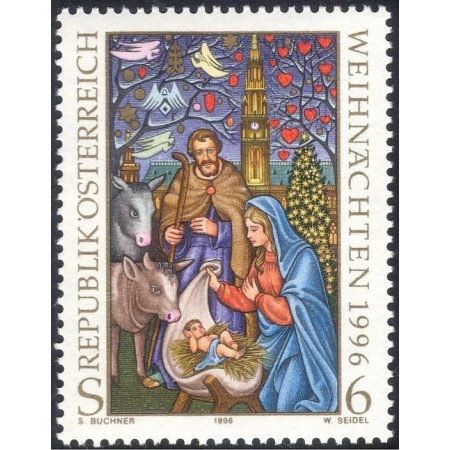 Austria 1996 - Crăciun, arta, neuzat
