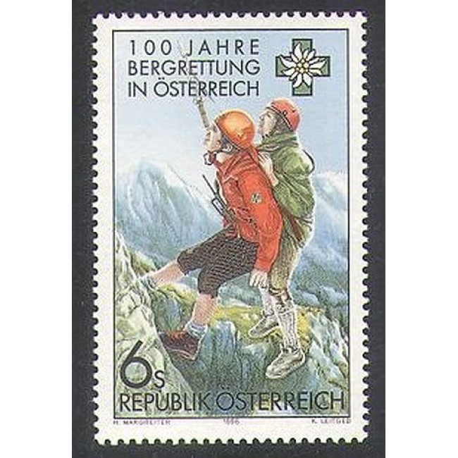 Austria 1996 - Salvamont, munți, neuzat