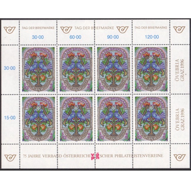 Austria 1996 - Ziua mărcii poștale, arta, minicoala neuzata