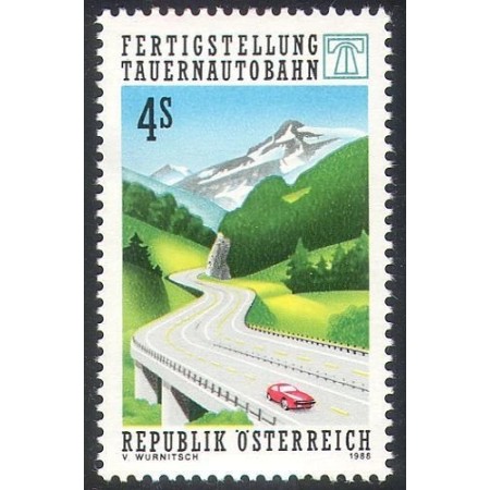 Austria 1988 - Autostrada, munti, neuzat
