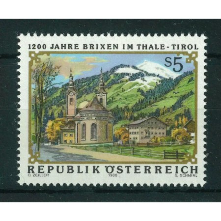 Austria 1988 - Brixen in Thale, biserica, neuzat