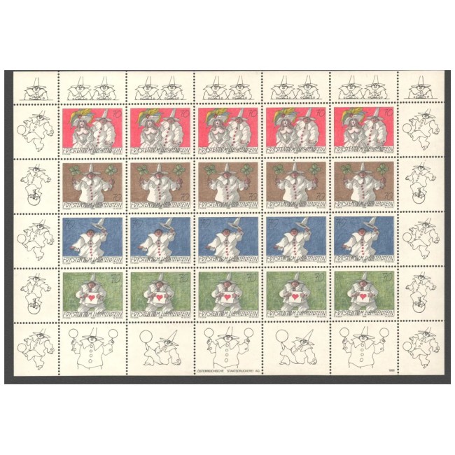 Liechtenstein 1998 - Scrisoarea, minicoala neuzata