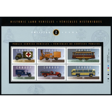 Canada 1995 - Vehicule istorice, bloc neuzat
