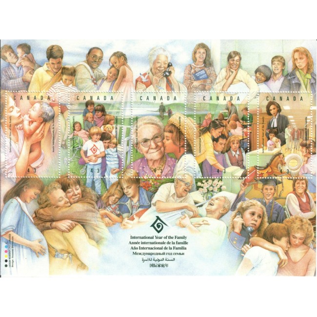 Canada 1994 - Anul International al familiei, minicoala neuzata