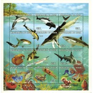 Niger 1998 - Fauna marina, minicoala neuzata