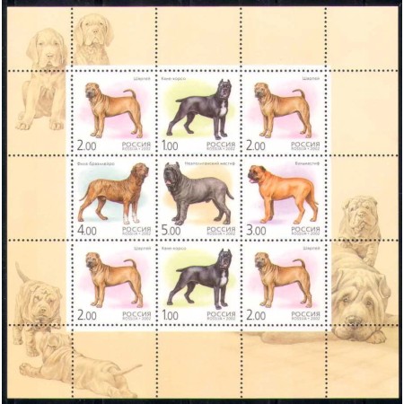 Rusia 2002 - Câini, minicoala neuzata