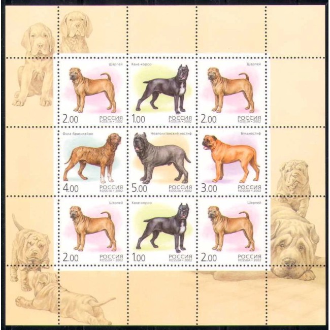 Rusia 2002 - Câini, minicoala neuzata