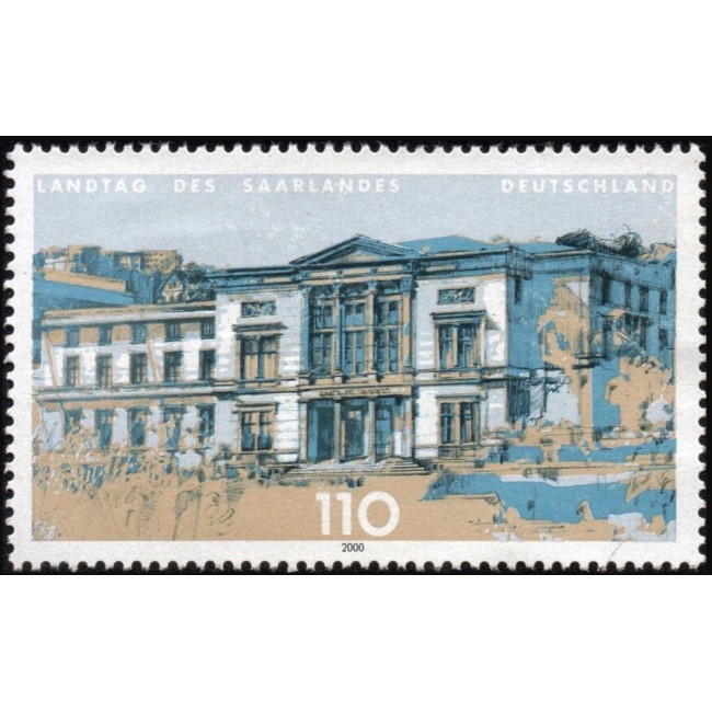 Germania 2000 - Cladirea Parlamentului din Saarbrucken, arhitectura, neuzat