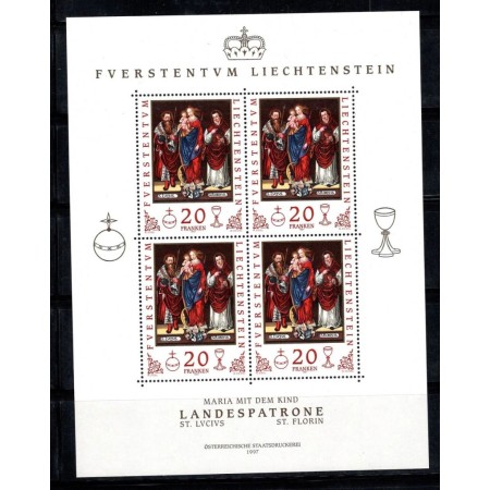 Liechtenstein 1997 - Sfinții Patroni, minicoala neuzata