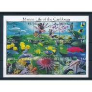Grenada Grenadines 1995 - Fauna marina, animale, minicoala neuzata