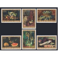 Iugoslavia 1972 - Picturi, arta, natura moarta, serie neuzata