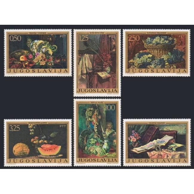 Iugoslavia 1972 - Picturi, arta, natura moarta, serie neuzata