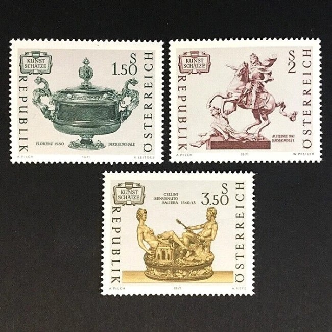 Austria 1971 - Arta, artefacte, serie neuzata