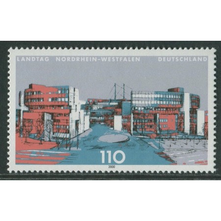Germania 2000 - Cladirea parlamentului North Rhine-Westphalia, arhitectura, neuzat