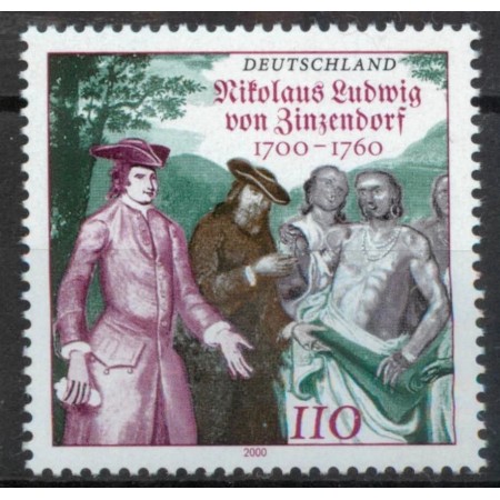 Germania 2000 - Nikolaus Ludwig von Zinzendorf, arta, neuzat