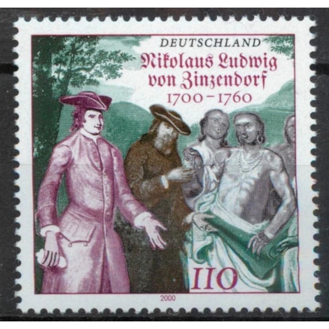 Germania 2000 - Nikolaus Ludwig von Zinzendorf, arta, neuzat