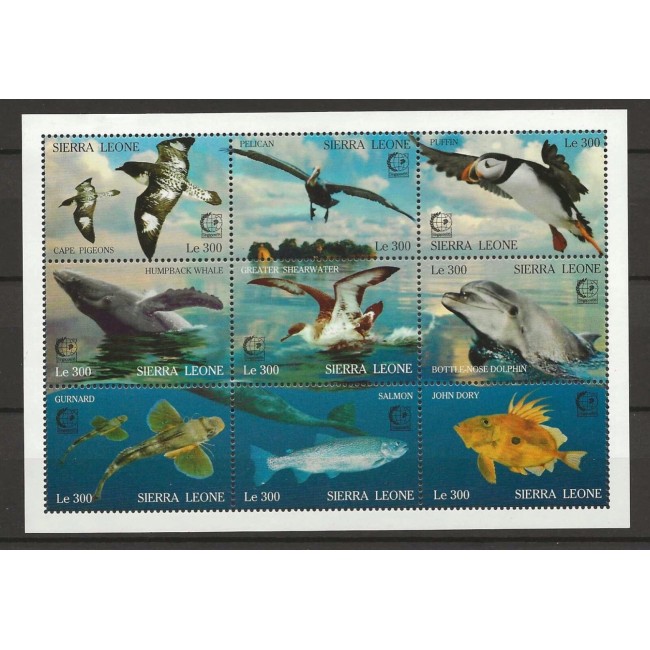 Sierra Leone 1995 - Fauna, expo Singapore, minicoala neuzata