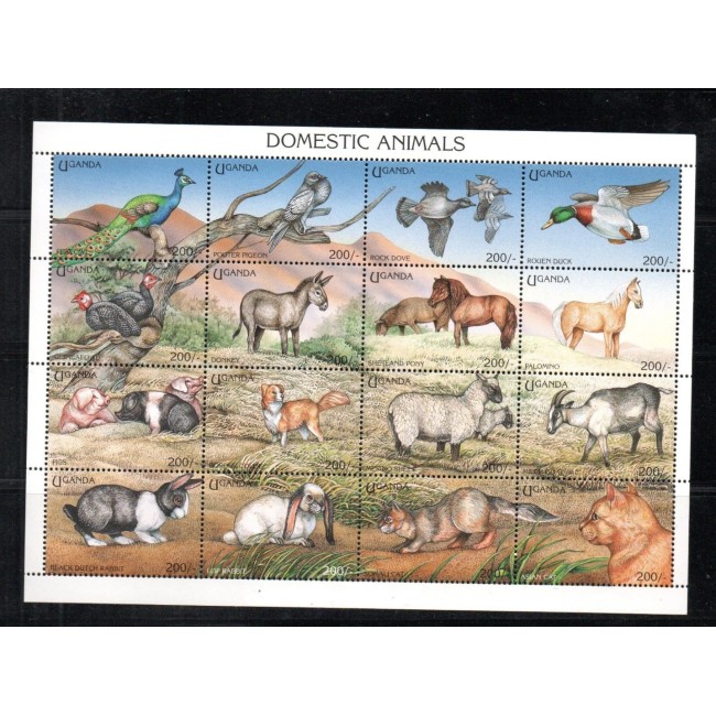 Uganda 1995 - Animale domestice, minicoala neuzata