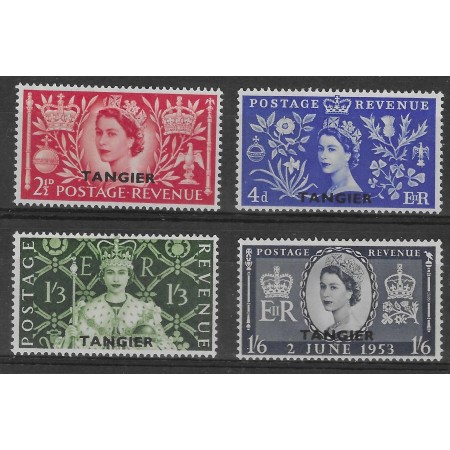 British Tangier 1953 - Regina Elisabeta II, serie neuzata