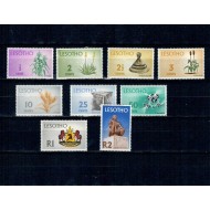 Lesotho 1971 - Uzuale, motive locale, serie neuzata incompleta
