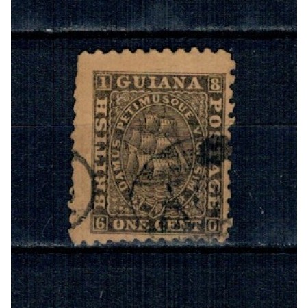 British Guiana 1866 - Mi.No.24C stampilat