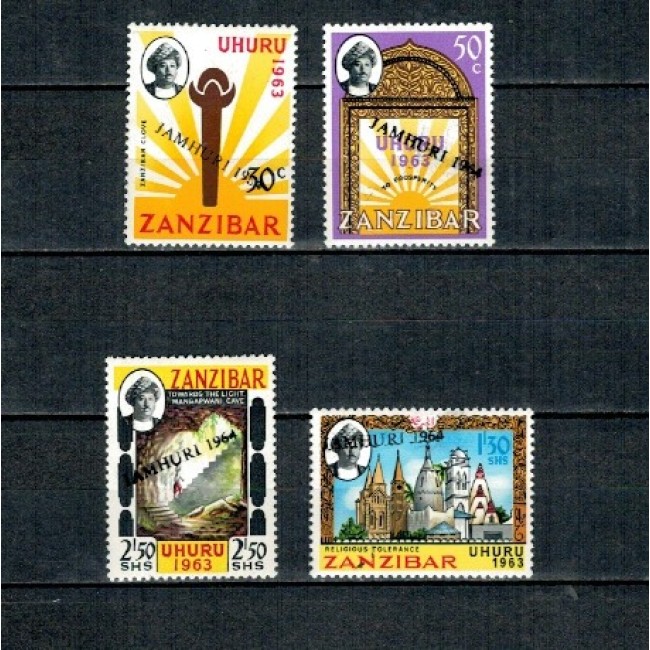 Zanzibar 1964 - Independenta, supratipar, serie neuzata