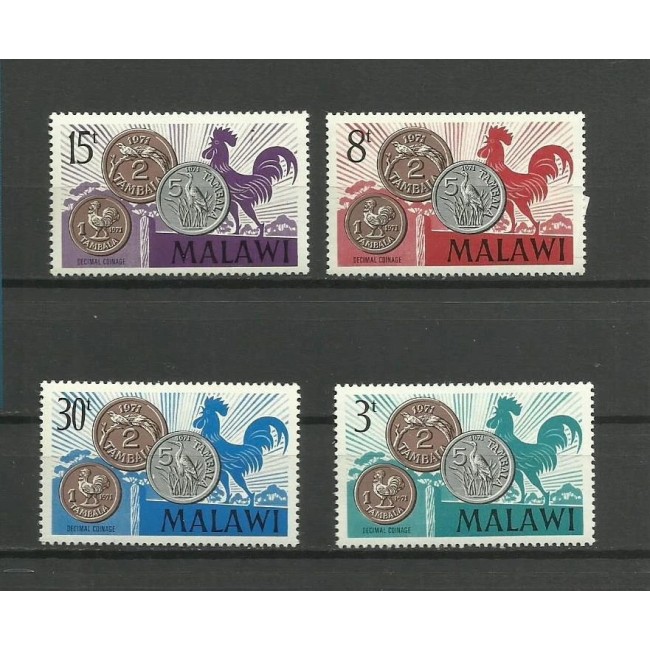 Malawi 1971 - Noile monede, serie neuzata