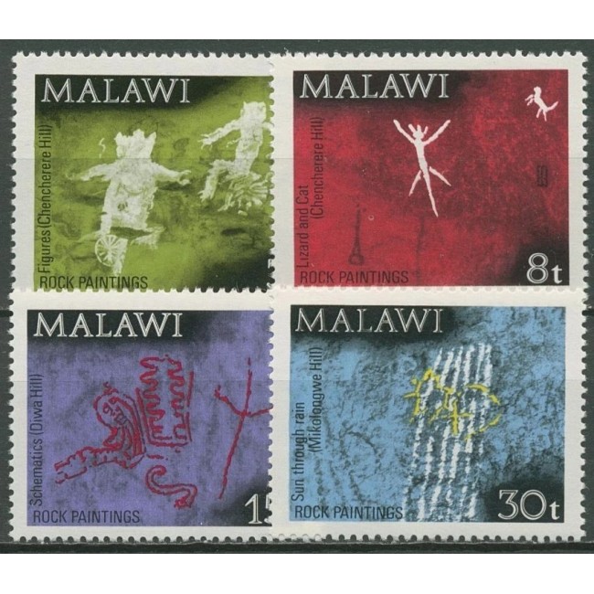 Malawi 1972 - Picturi rupestre, serie neuzata