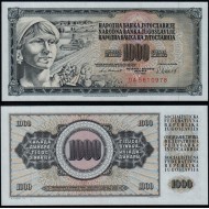 Iugoslavia 1981 - 1000 dinara UNC
