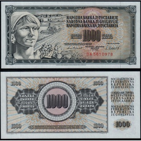 Iugoslavia 1981 - 1000 dinara UNC