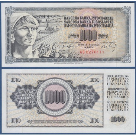Iugoslavia 1974 - 1000 dinara UNC