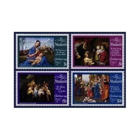 Malawi 1974 - Crăciun, picturi, arta, serie neuzata